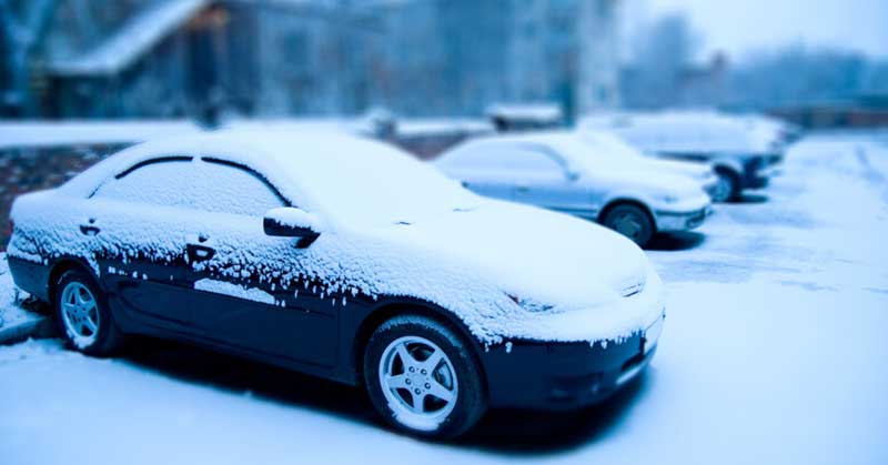parking lot winter