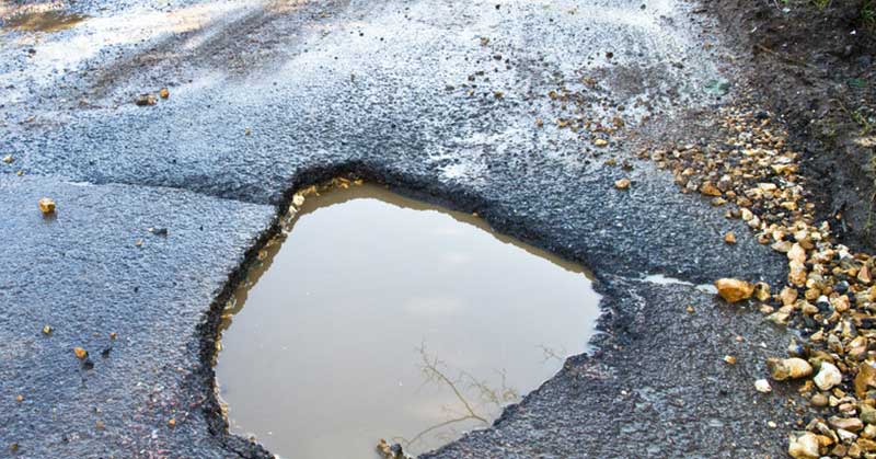 concrete potholes